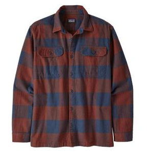 Patagonia Long-sleeve Midweight Fjord Flannel Shirt - Men's Mountain Plaid / Smolder Blue XXL