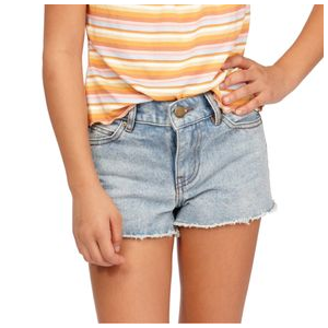 Billabong Drift Away Jr Cut-off Denim Shorts - Girls' Washed Denim XL