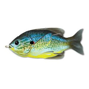 Live Target Sunfish Topwater Lure Blue / Yellow Pumpkinseed 7/16 oz 3"