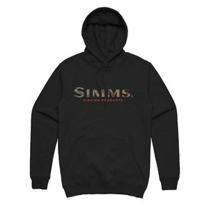 Simms Logo Hoodie - Men's Black Xl