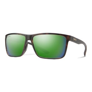 Smith Riptide Chromapop Sunglasses - Men's Matte Tortoise / Glass Green Mirror Chromapop Polarized