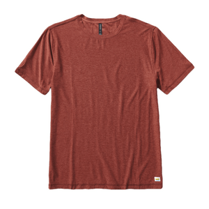 Vuori Strato Tech Tee Shirt - Men's Red Clay Heather XXL