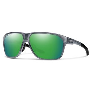 Smith Leadout PivLock Sunglasses Cement Crystal / Chromapop Green Mirror Non Polarized