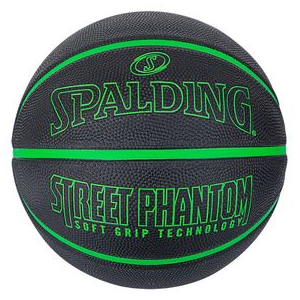 Spalding Street Phantom Basketball Black / Green 29.5"