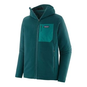 Patagonia R2 Techface Hooded Fleece Jacket - Men's Dark Borealis Green M