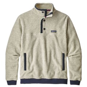 Patagonia Shearling Button Pullover Fleece - Men's Oatmeal Heather L