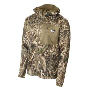 Banded Mid Layer Hooded Fleece Jacket - Men's Realtree Max 4 L