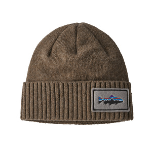 Patagonia Brodeo Beanie Fitz Roy Trout Patch / Ash Tan One Size