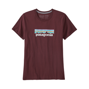 Patagonia Pastel P-6 Logo Organic Cotton Crew T-Shirt - Women's Dark Ruby S