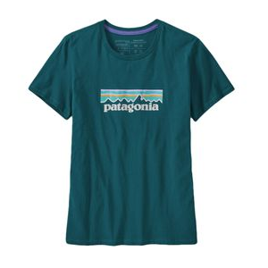Patagonia Pastel P-6 Logo Organic Cotton Crew T-Shirt - Women's Dark Borealis Green S