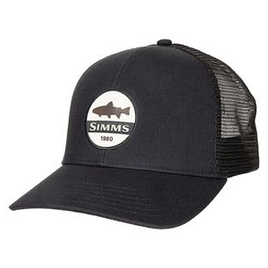 Simms Trout Patch Trucker Black One Size