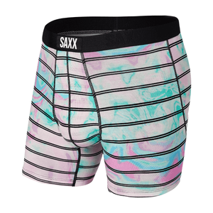 Saxx Vibe Super-Soft Boxer Brief - Men's Multi Vapor Stripe S 5" Inseam