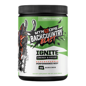 MTN OPS Ignite Supercharged Energy Drink Powder Backcountry Blast 45 Serving
