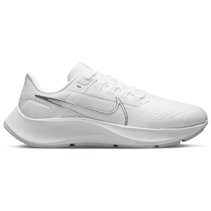 Nike Air Zoom Pegasus 38 Running Shoe - Women's White / Metallic Silver / Pure Platinum 10 REGULAR
