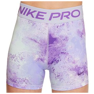 Nike Pro Tie-dye 3" Shorts - Girls' Blue Berry Barf XS