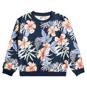 Roxy Oopsie Pullover Sweatshirt - Girls' Mood Indigo Wild Floral M