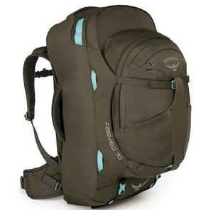 Osprey Fairview Travel Backpack Women's - 70L Misty Grey XS/S