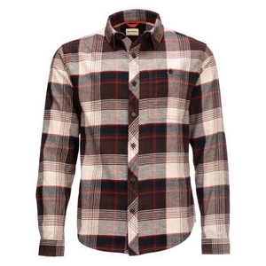 Simms Dockwear Cotton Flannel Shirt - Men's Mahogany Red Plaid Xl
