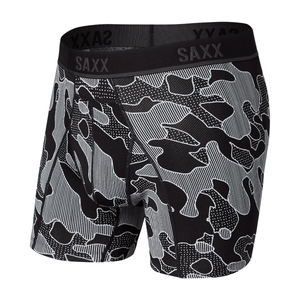 Saxx Kinetic HD Boxer Brief - Men's Black Po Mo Camo S 5" Inseam
