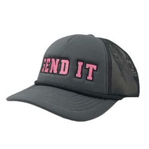 Richardson Hats Low Pro Foamie Trucker Hat Charcoal / Black / Pink One Size