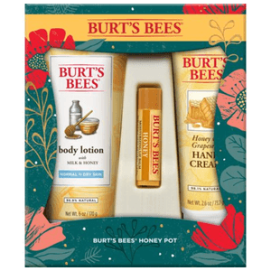Burt's Bees Honey Pot Holiday Gift Set Peony / Fig / Rhubarb