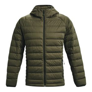 Under Armour Stretch Down Jacket - Men's Marine Olive Drab Green / Baroque Green / Baroque S