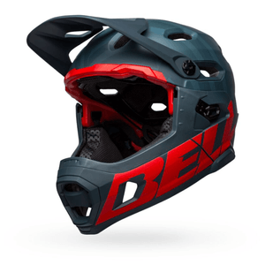 Bell Super DH Spherical Bike Helmet Matte Blue / Crimson S