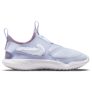Nike Flex Runner Dream Shoe - Kids' Ghost / White / Aluminum / Pink Foam 02.0Y REGULAR