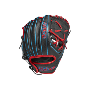 Wilson A2000 Pfx2ss 11" Infield Baseball Glove - 2022 Black / Black / Red / Blue 11" Right Hand Throw