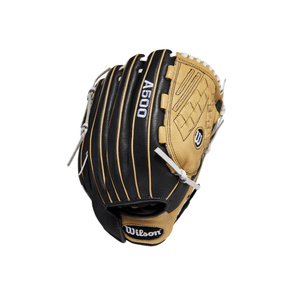 Wilson A500 Siren 12.5" Fastpitch Outfield Glove Youth - 2022 Black / Blonde / White 12.5" Right Hand Throw