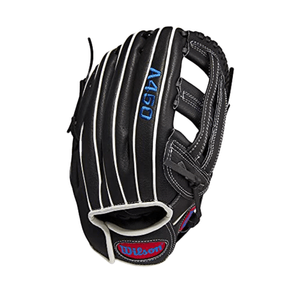 Wilson A450 12" Outfield Baseball Glove Youth - 2022 Black / Royal / Red 12" Left Hand Throw