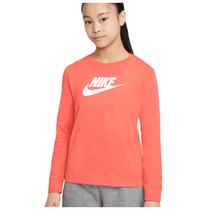 Nike Long-sleeve T-shirt - Girls' Magic Ember / White S
