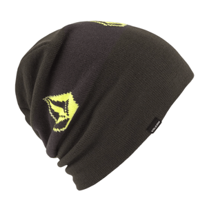 Volcom Deadly Stones Beanie Black Green One Size
