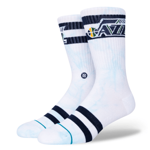 Stance Utah Jazz Dyed Crew Sock - Men's Blue L