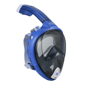 U.S. Divers Airgo II Full Face Mask & Snorkel Combo Blue / White / Smoke Lens L/XL