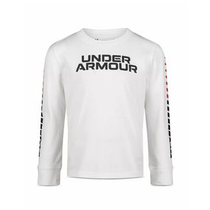 Under Armour Tech Logo Long Sleeve Shirt - Kids' White 7