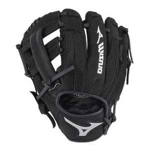 Mizuno Prospect Series Powerclose Baseball Glove Black 9" Right Hand Throw