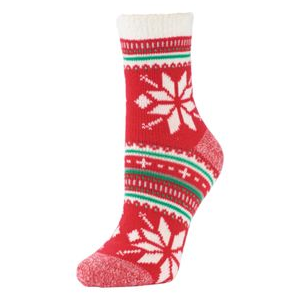 Sofsole Snowflake Stripe Sock - Women's STR/RE One Size