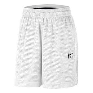 Nike Swoosh Fly Basketball Short - Women's White / Black XL Regular