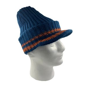 Chaos Jacquard Knit Beanie - Men's Blue / Orange Stripes One Size