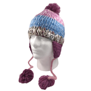 Chaos Aardvark Knit Beanie - Girls' Purple / Light Pink / Light Blue / Olive One Size