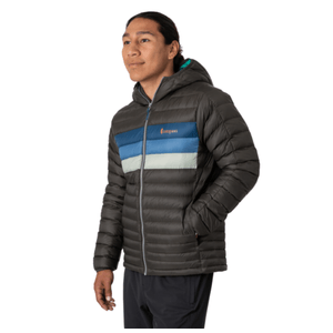 Cotopaxi Fuego Hooded Down Jacket - Men's Iron Stripes L