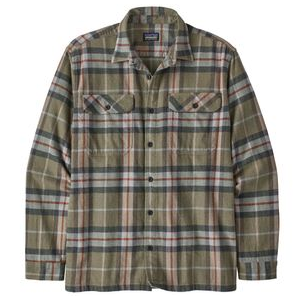 Patagonia Long-sleeve Midweight Fjord Flannel Shirt - Men's High Explorer / Sage Khaki XXL