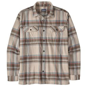 Patagonia Long-sleeve Midweight Fjord Flannel Shirt - Men's Edge / Nautilus Tan S