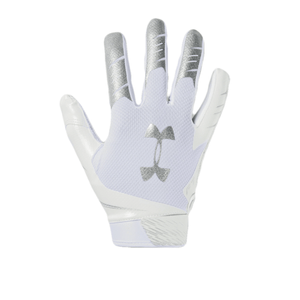 Under Armour F7 Football Glove - Men's White / Metallic / Silver M