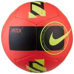 Nike Pitch Soccer Ball Bright Crimson / Black / Volt 5