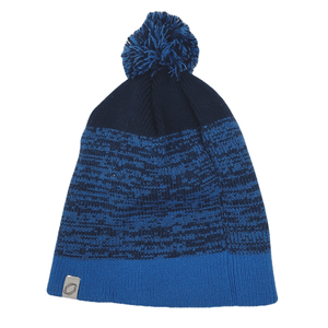 Chaos Beanie With Pom - Men's Light Blue / Navy One Size
