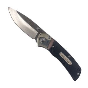 Old Timer Folding Knife - 3" Black 3" Stainless Steel