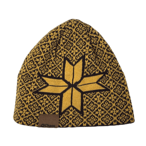 Chaos Pull-On Knit Beanie Yellow / Brown One Size