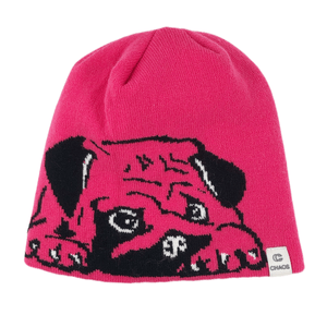 Chaos Pugly Beanie - Kids' Neon Pink One Size